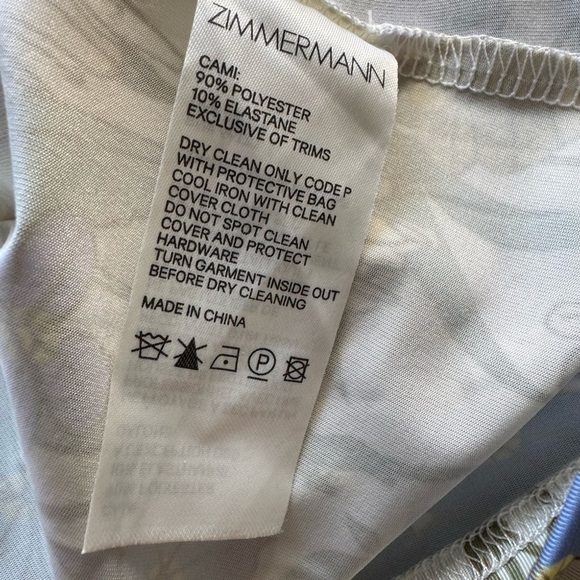 Zimmermann Super Eight Tie Neck Floral Print Silk Tank - Picture 12 of 15